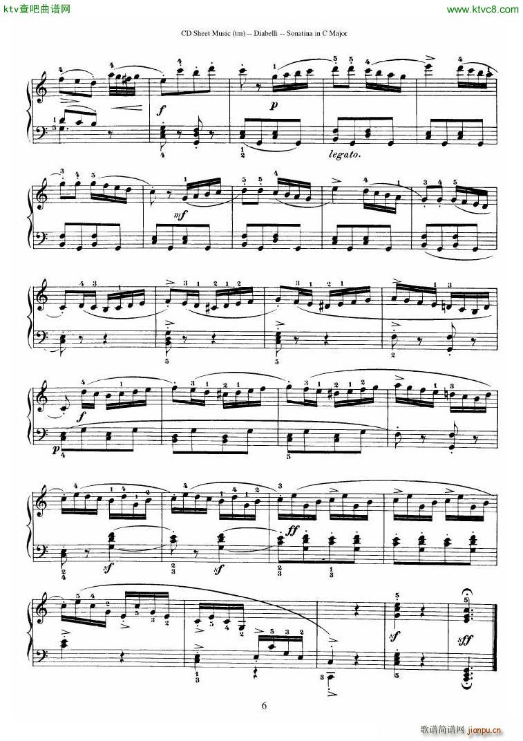 Diabelli Sonatinas Op 151 No 1 4 23P(V)11