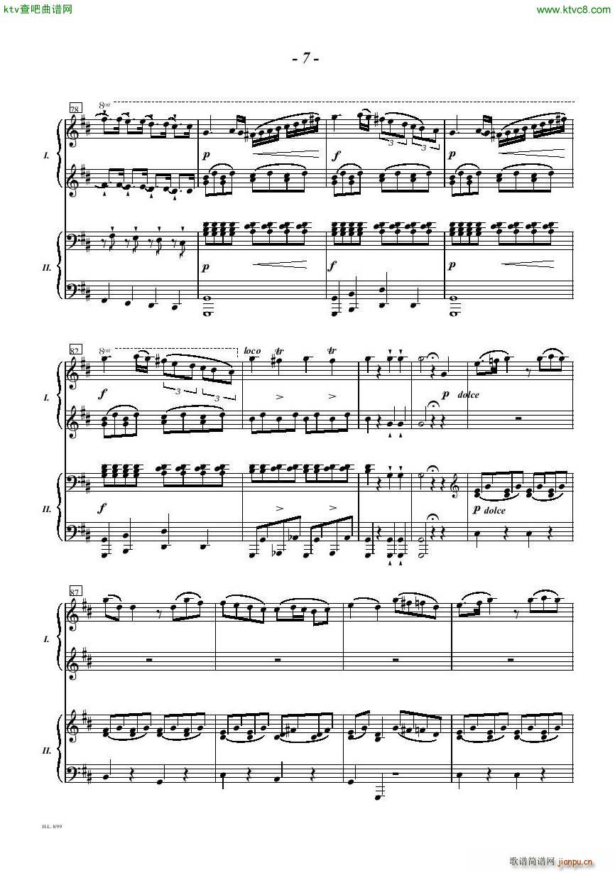 Diabelli Sonata Op33 For Two Pianos(V)7