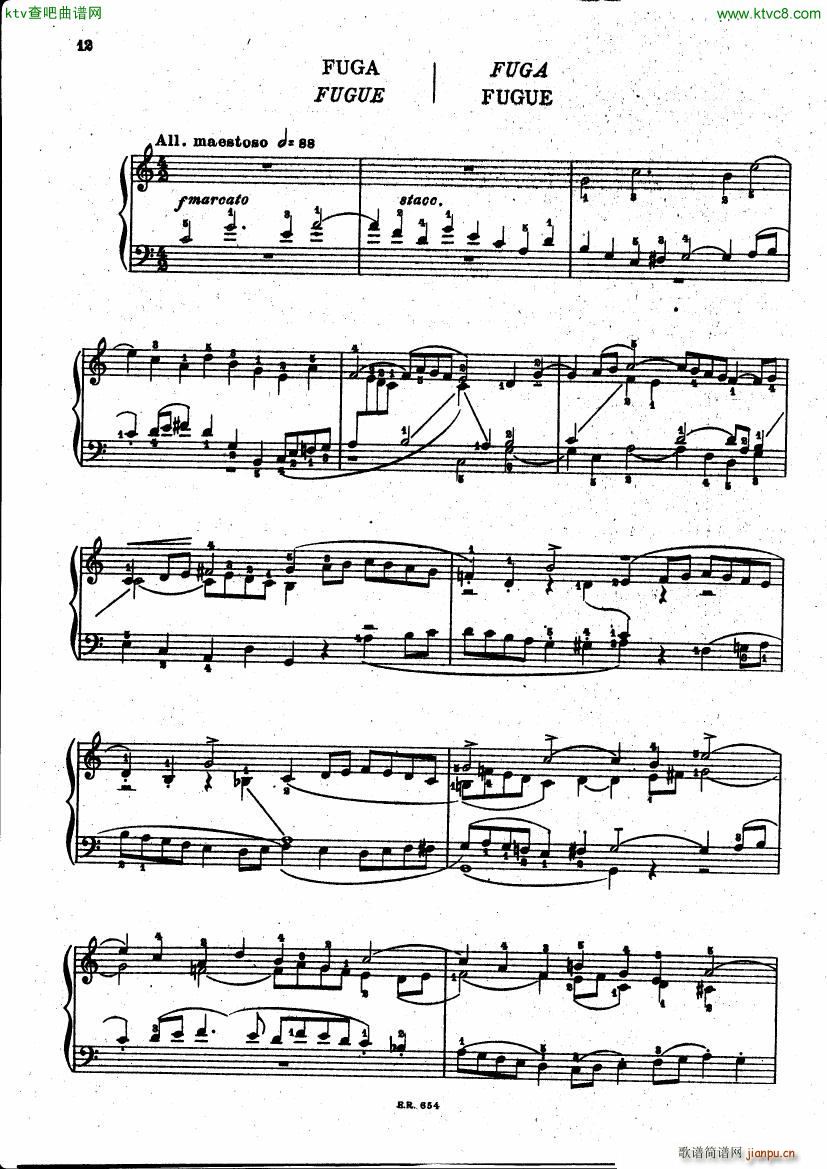 BUSONI Prelude and fugue op21 2(V)1