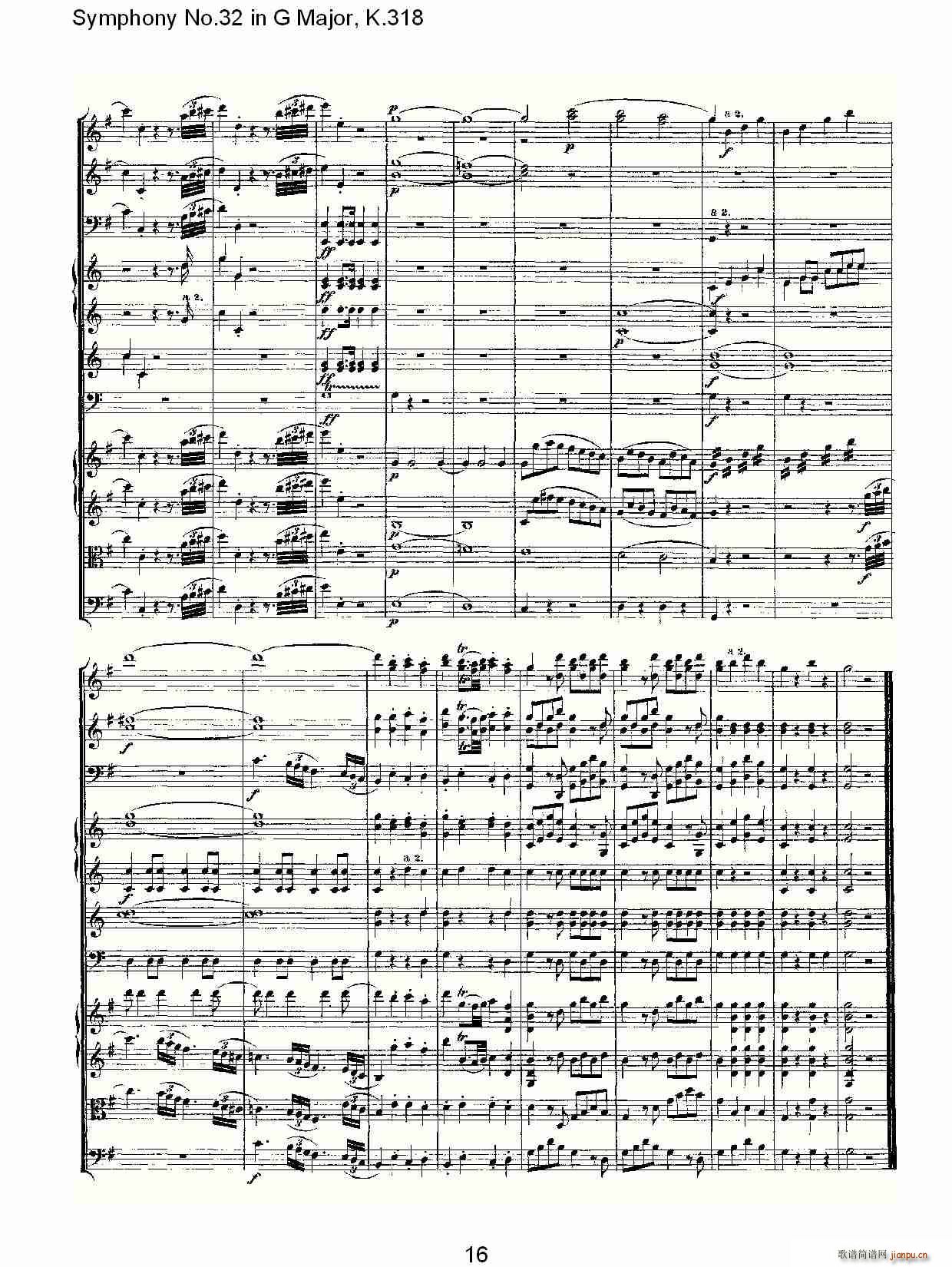 Symphony No.32 in G Major, K.318(ʮּ)16