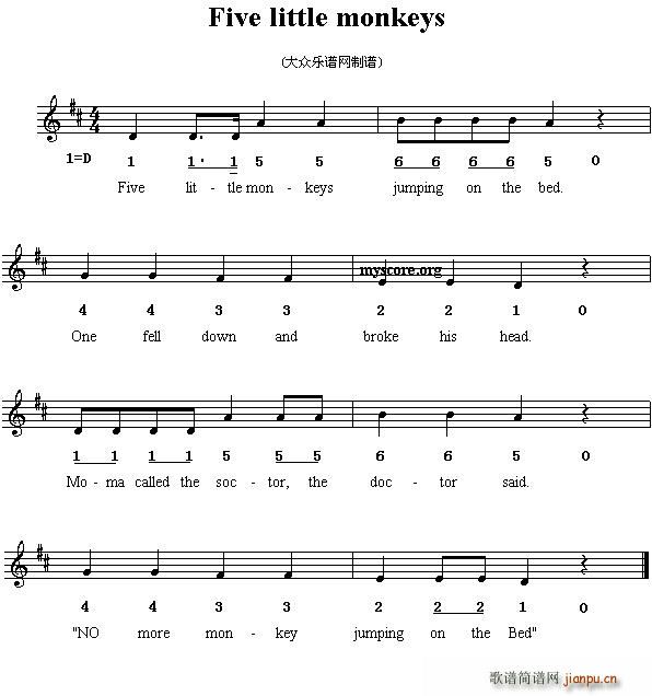 Five little monkeys(ʮּ)1
