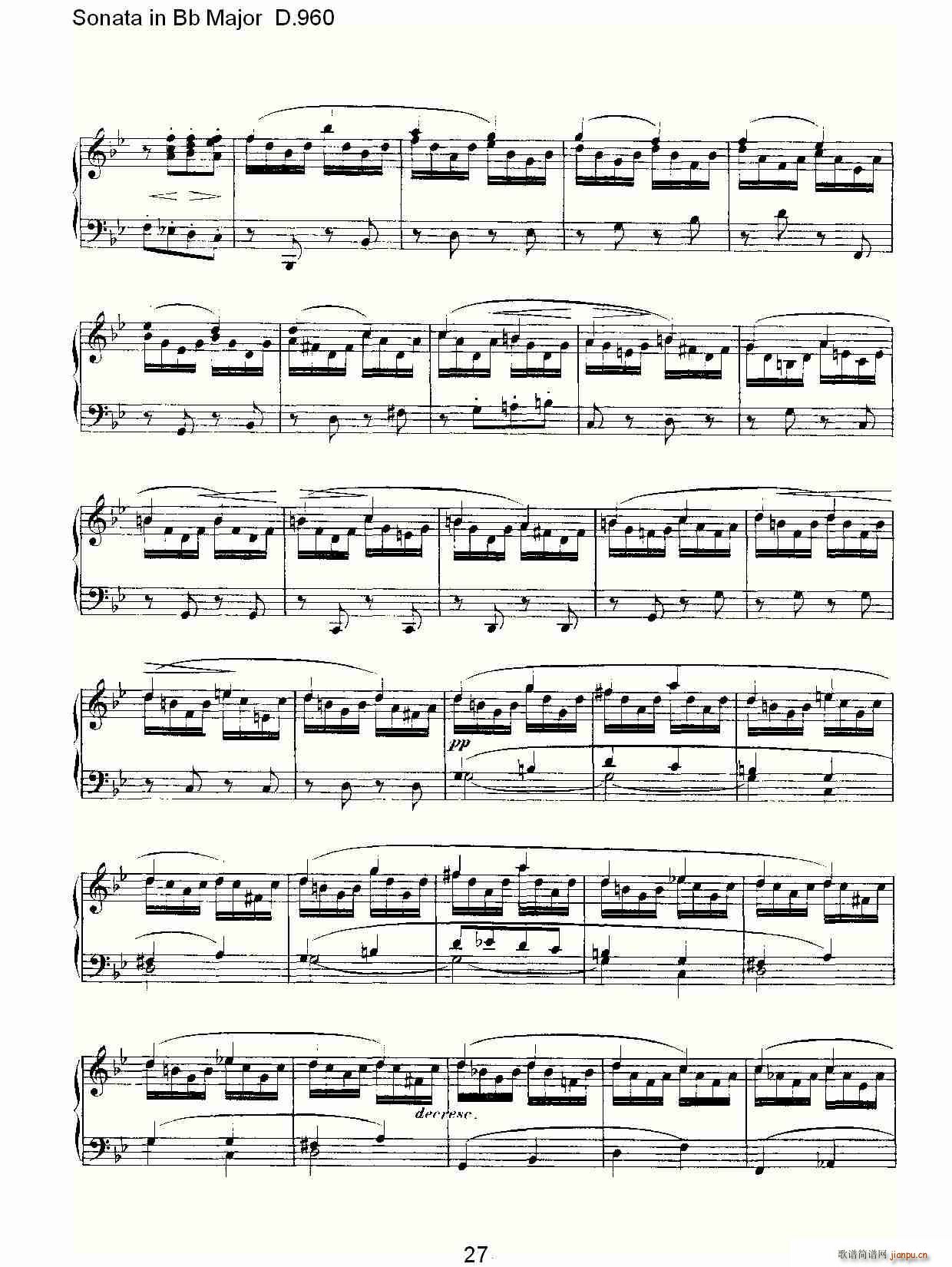 Sonata in Bb Major D.960(ʮּ)27
