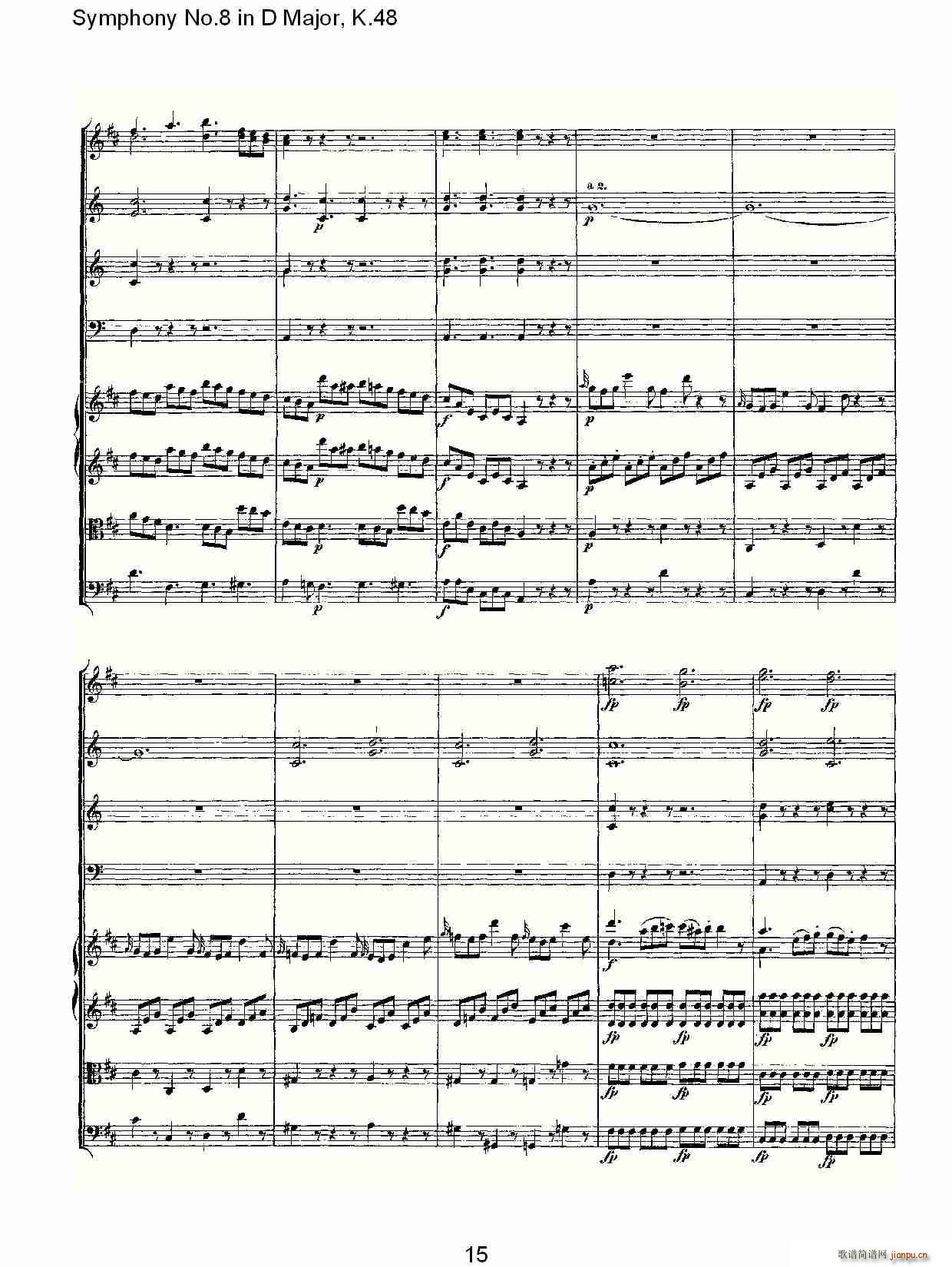 Symphony No.8 in D Major, K.48(ʮּ)15