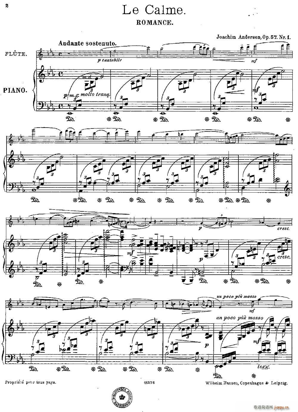 Le Calme Op 57 No 1 L(zhng) ٰ(V)1