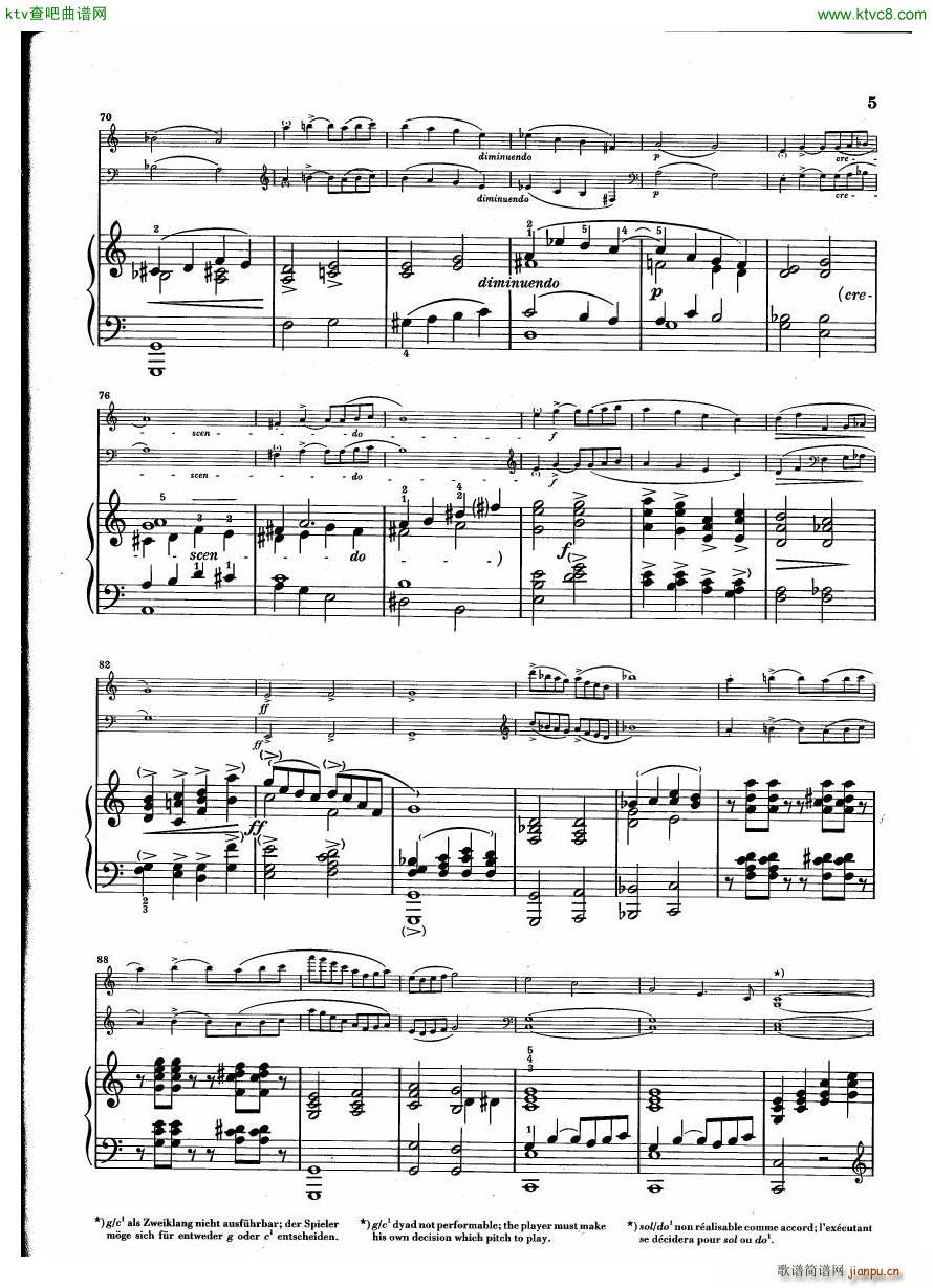 Debussy Trio en Sol(V)5