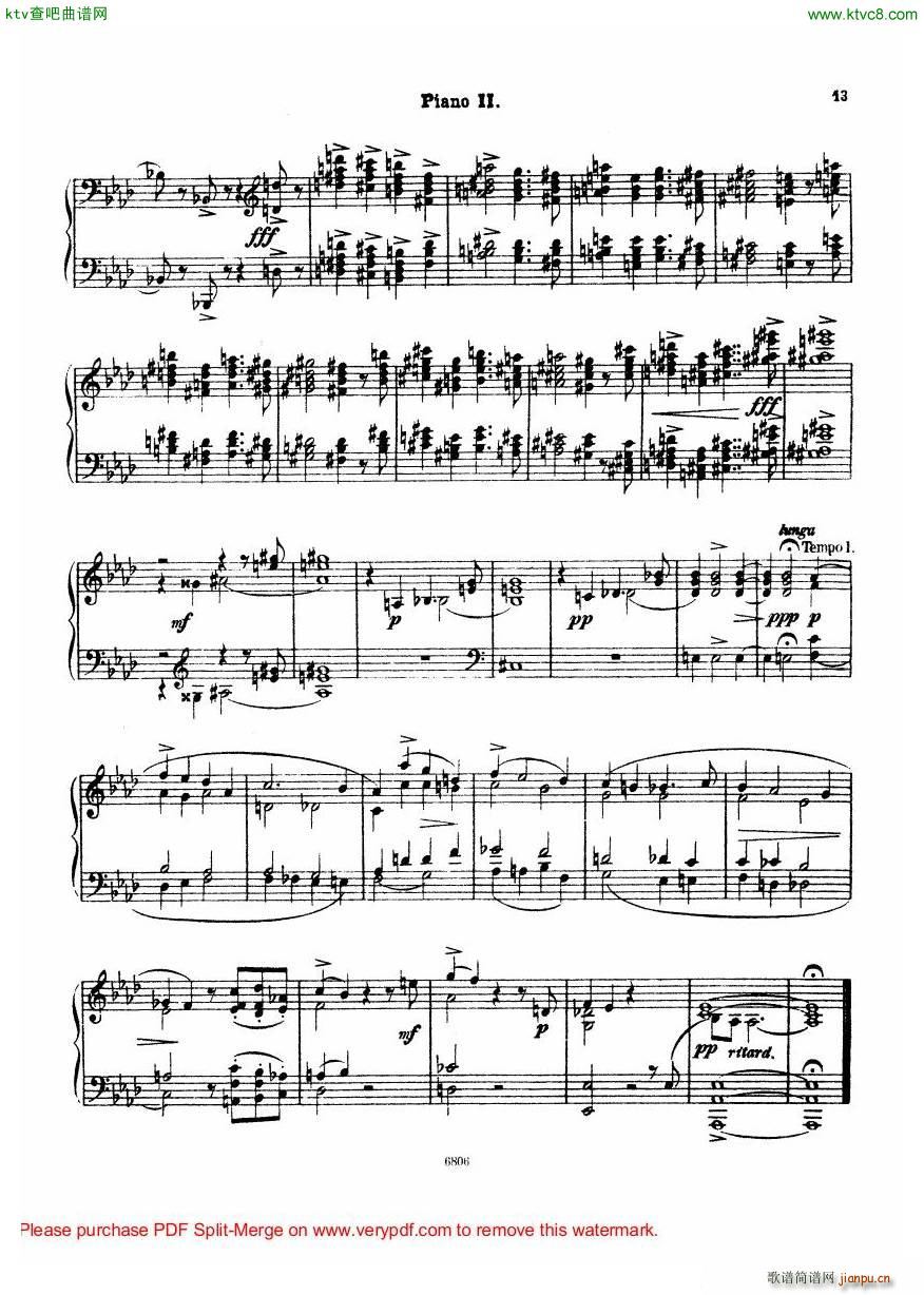 Arensky op 23 Suite No 2 Silhouettes(V)34