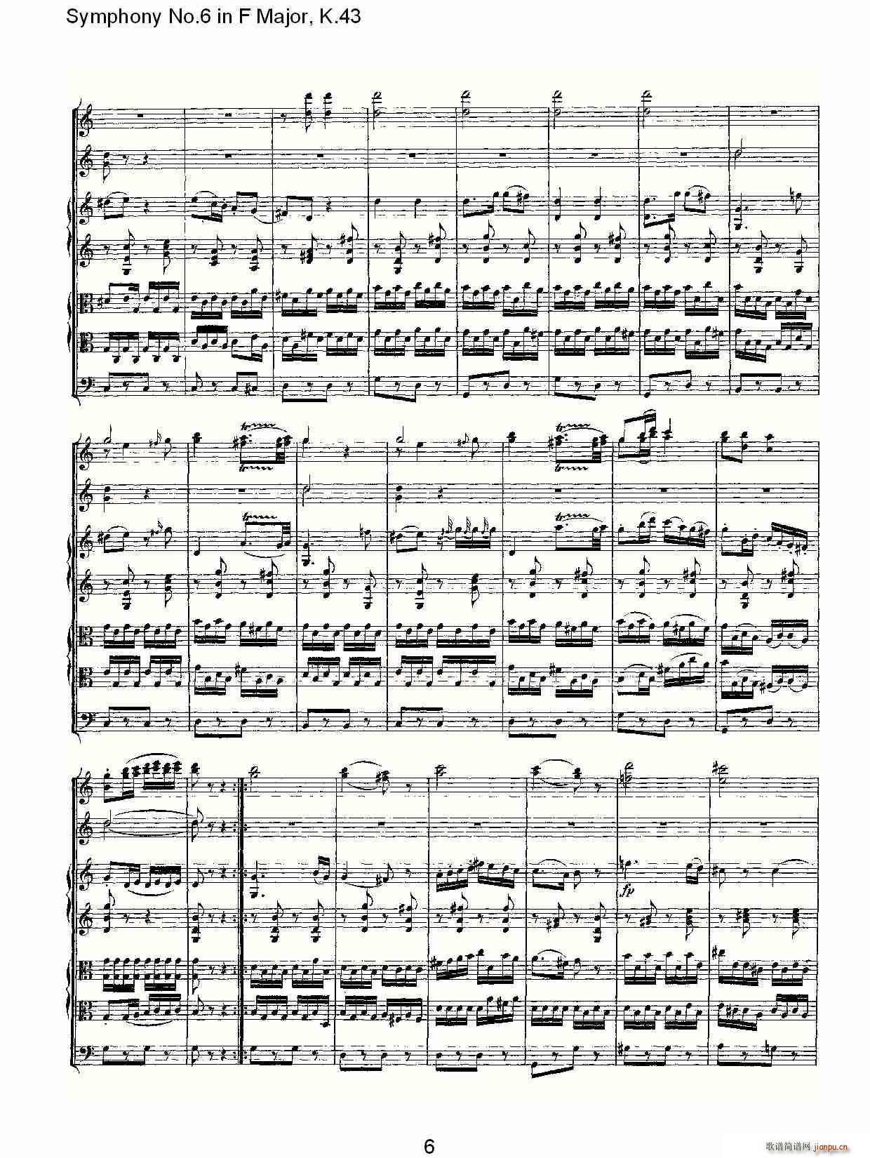Symphony No.6 in F Major, K.43(ʮּ)5