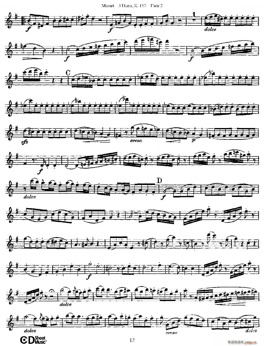 3 Duets K 157 ֮ڶL  K157̖ ~(ѺV)7