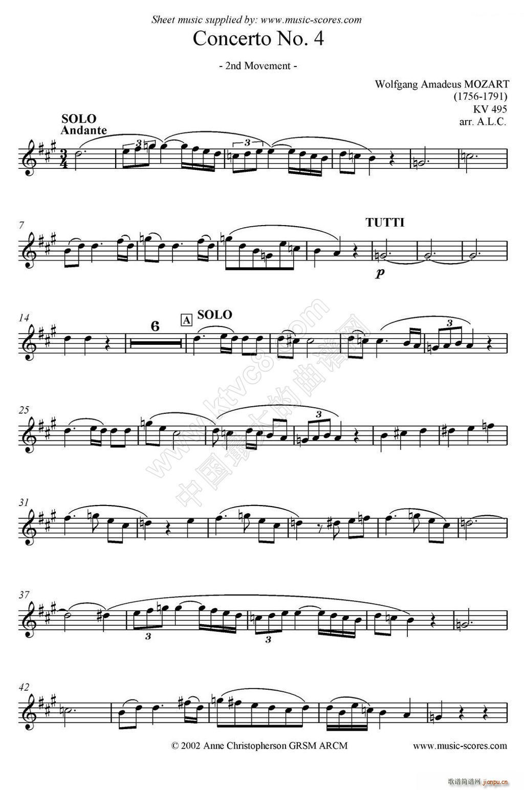 Mozart Concerto KV495 No 4 2st _˹(ʮּ)1