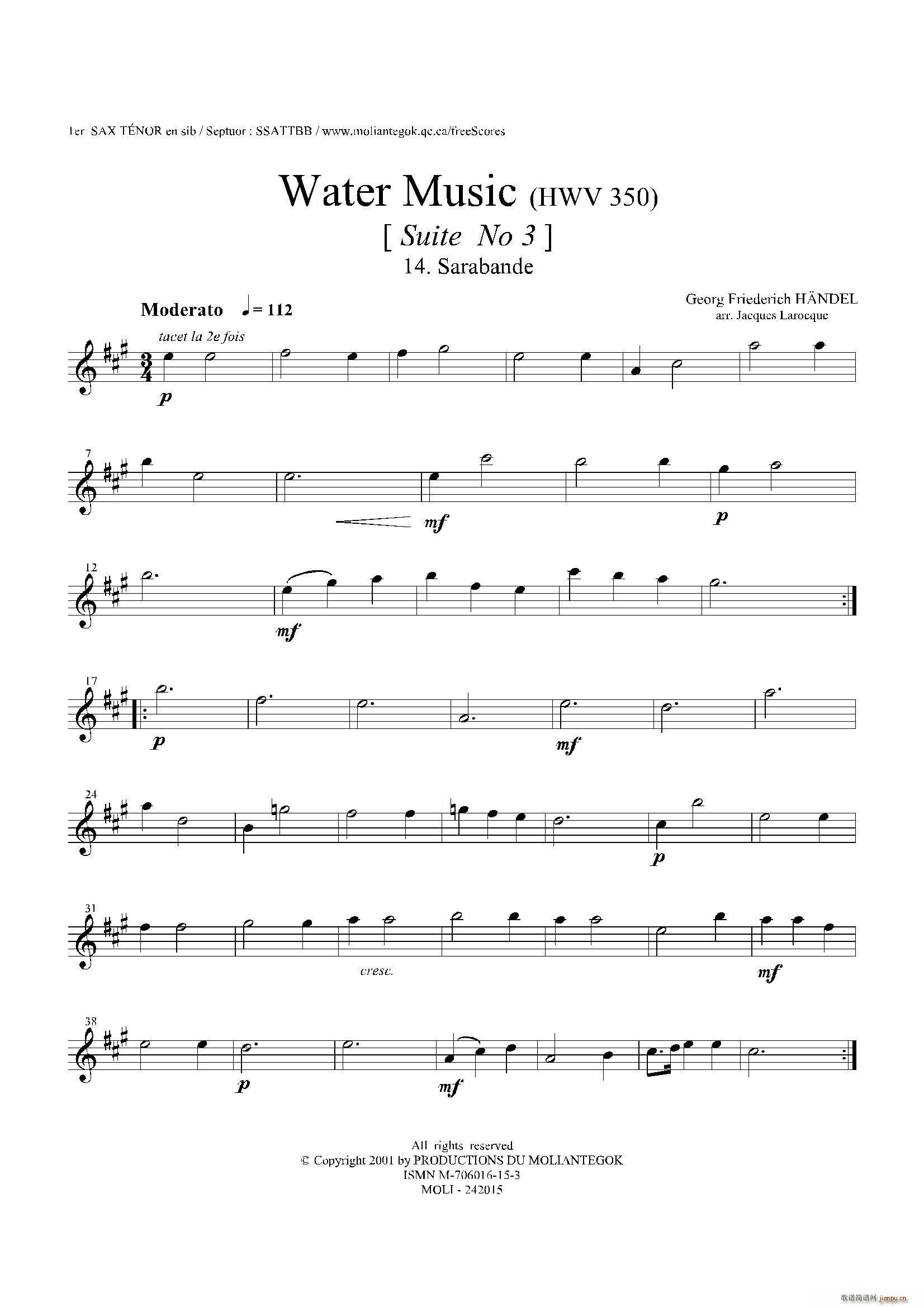 Water Music HWV 350 No 3 һ_˹(ʮּ)1