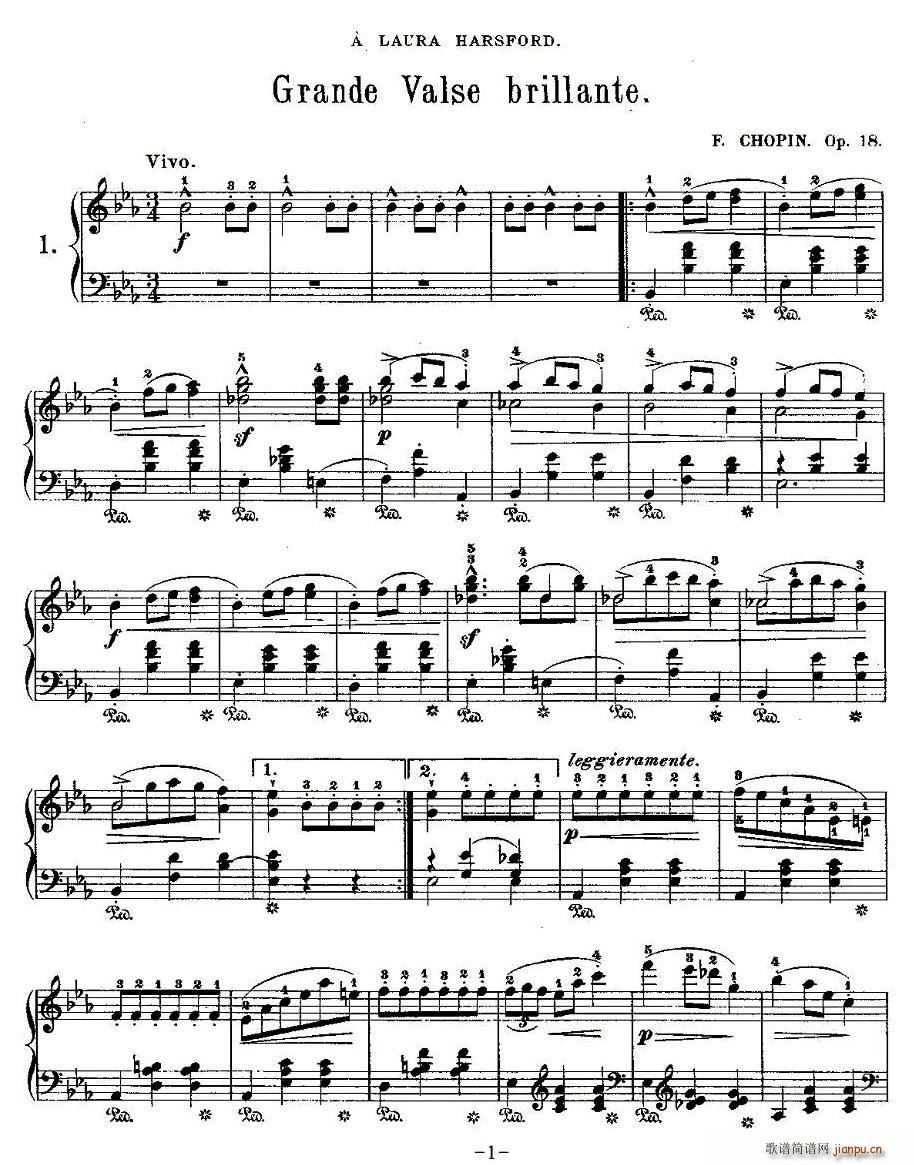 Grande valse brillanteOp.18,No.1(ʮּ)1