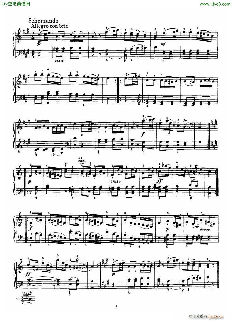 Haydn Piano Sonata No 36 In C(V)5