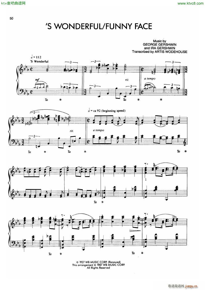Gershwin wodehouse wonderful(V)1