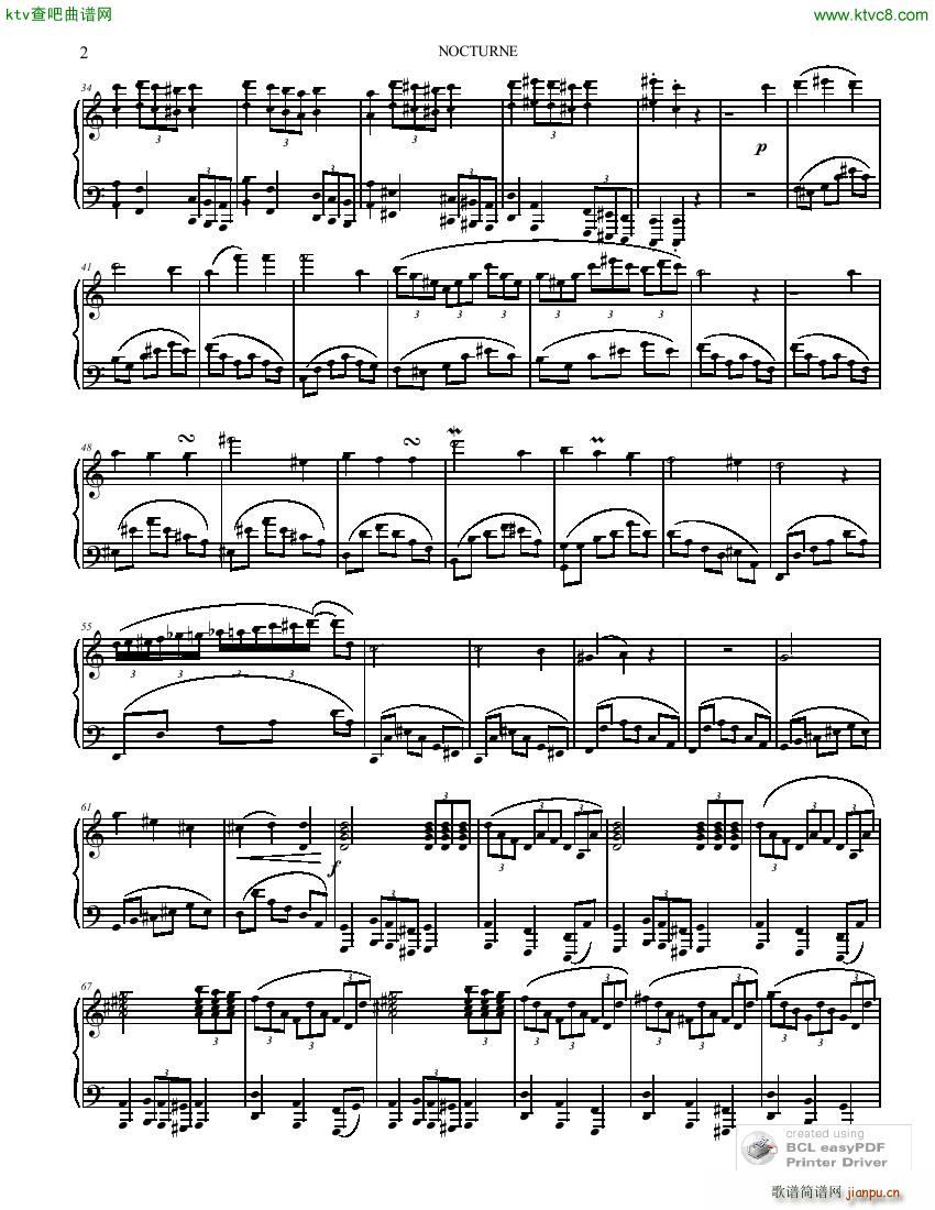 Canzano Nico Nocturne No 5 in A minor(V)3