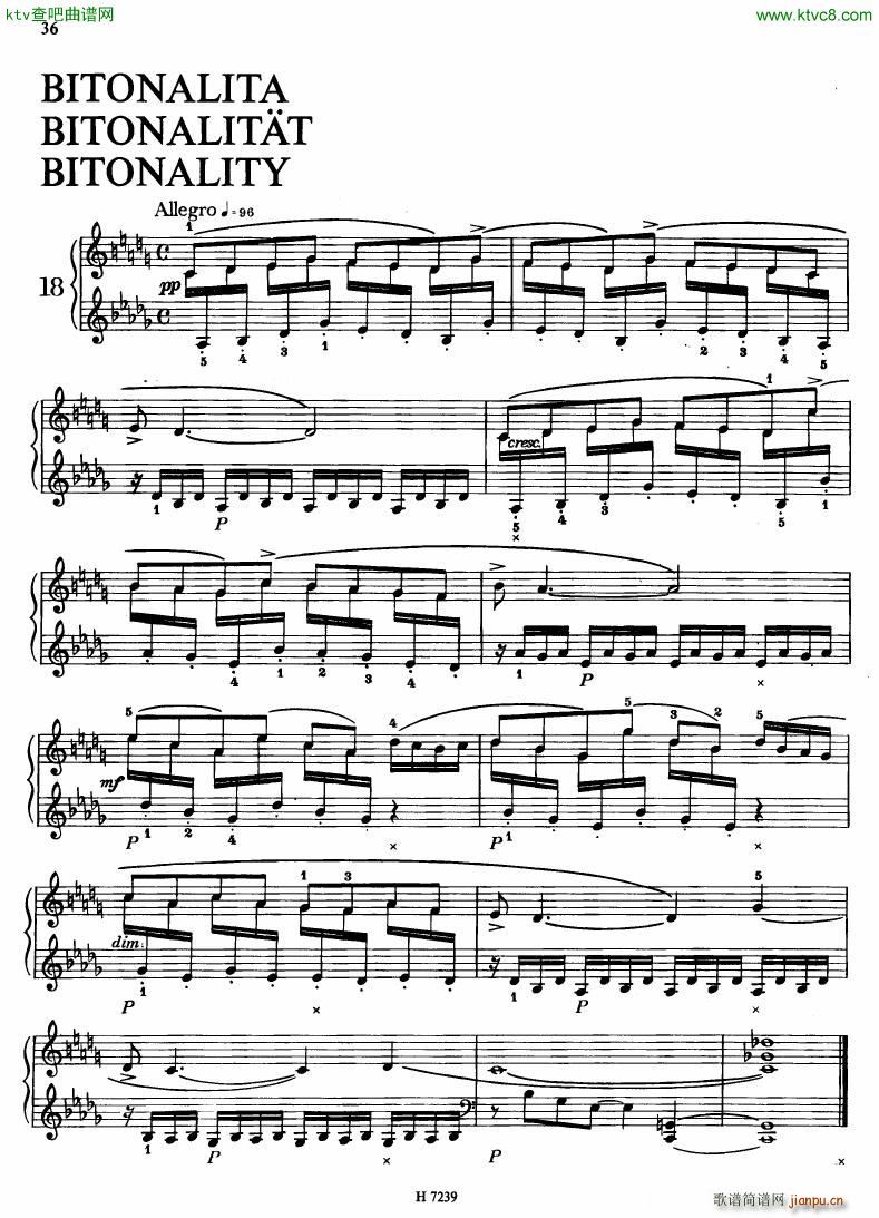 Hurnik piano etudes(V)33