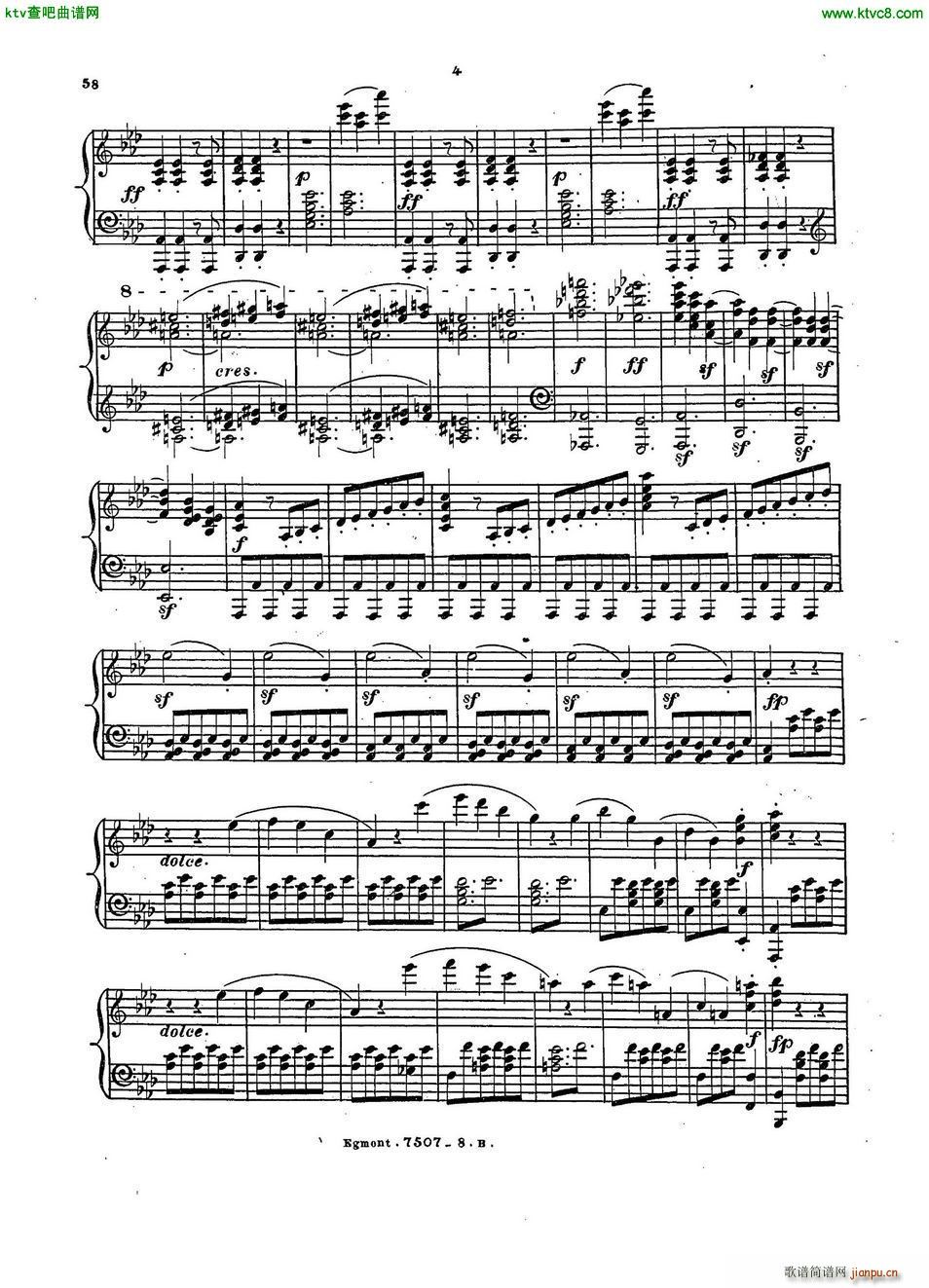 Beethoven op 84 Egmont Overture arr Weiss(V)3