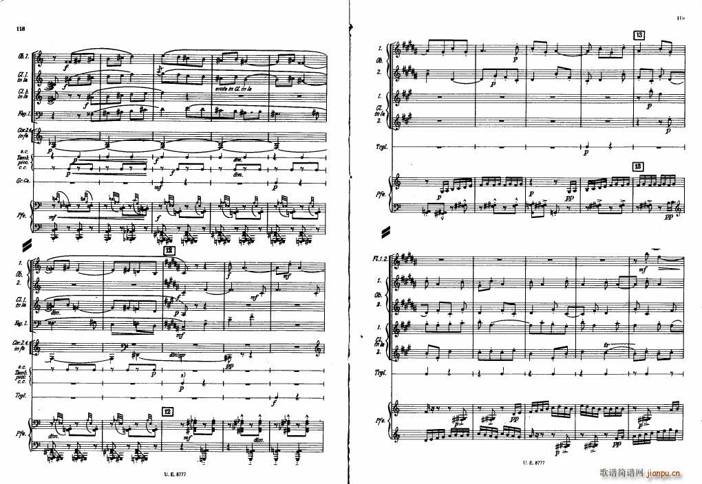 Bartok SZ 83 Piano Concerto No1 Full Score (V)19