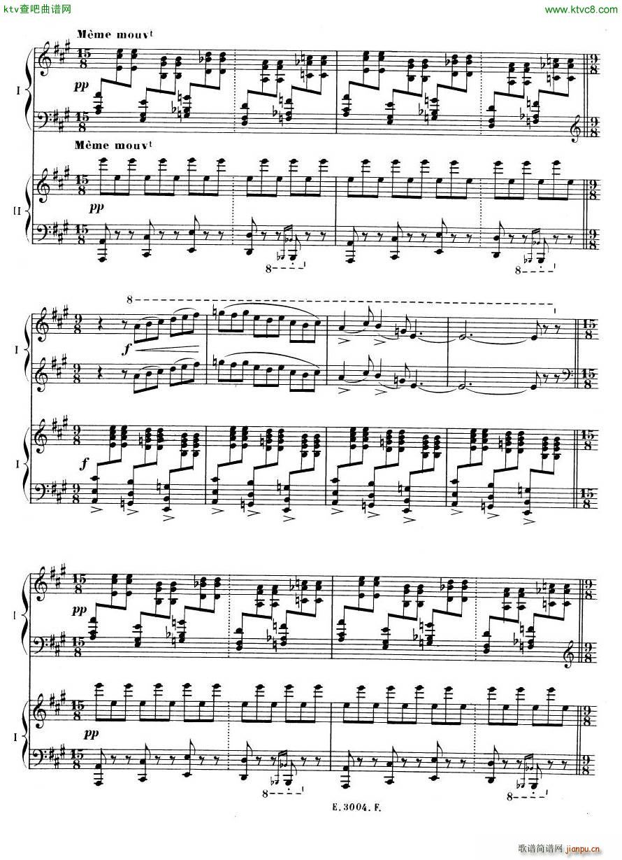 Debussy Ravel 3 Nocturnes 2pno(V)26