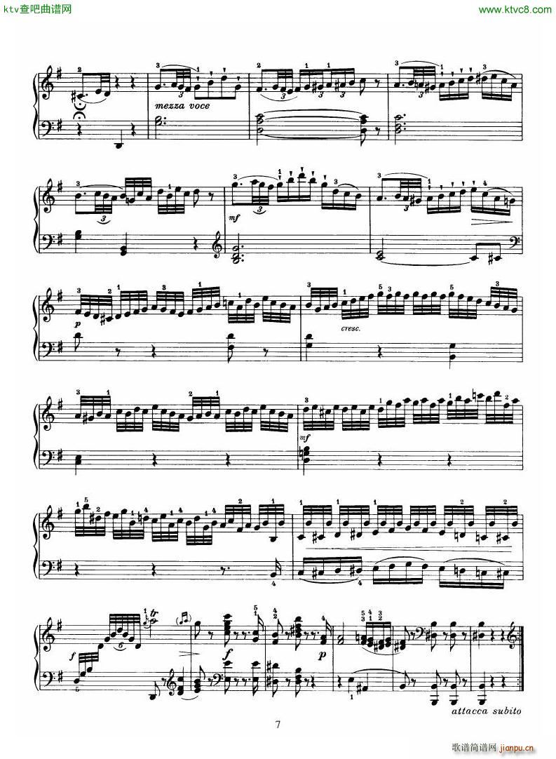 Haydn Piano Sonata No 34 In E(V)7