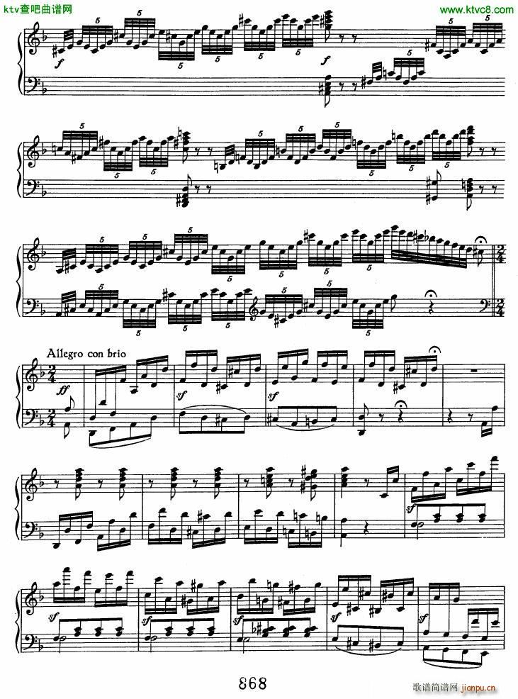 Beethoven op 77 Fantasia in g(V)3