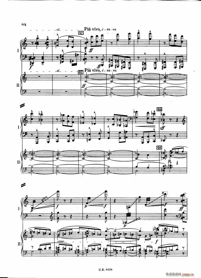Bartok SZ 83 Piano Concerto 1 2p reduct (V)41