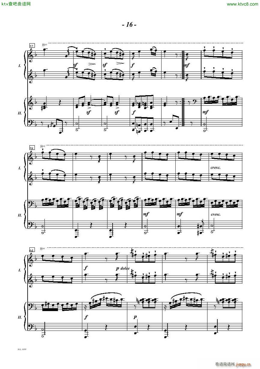 Diabelli Sonata Op33 For Two Pianos(V)16