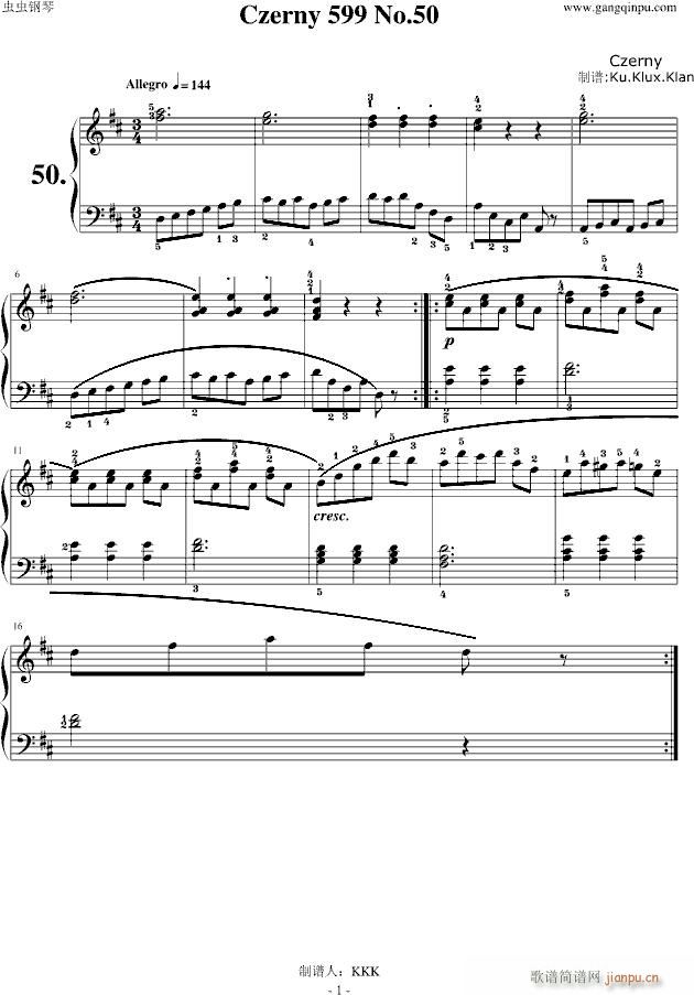 Czerny 599 No.50(V)1