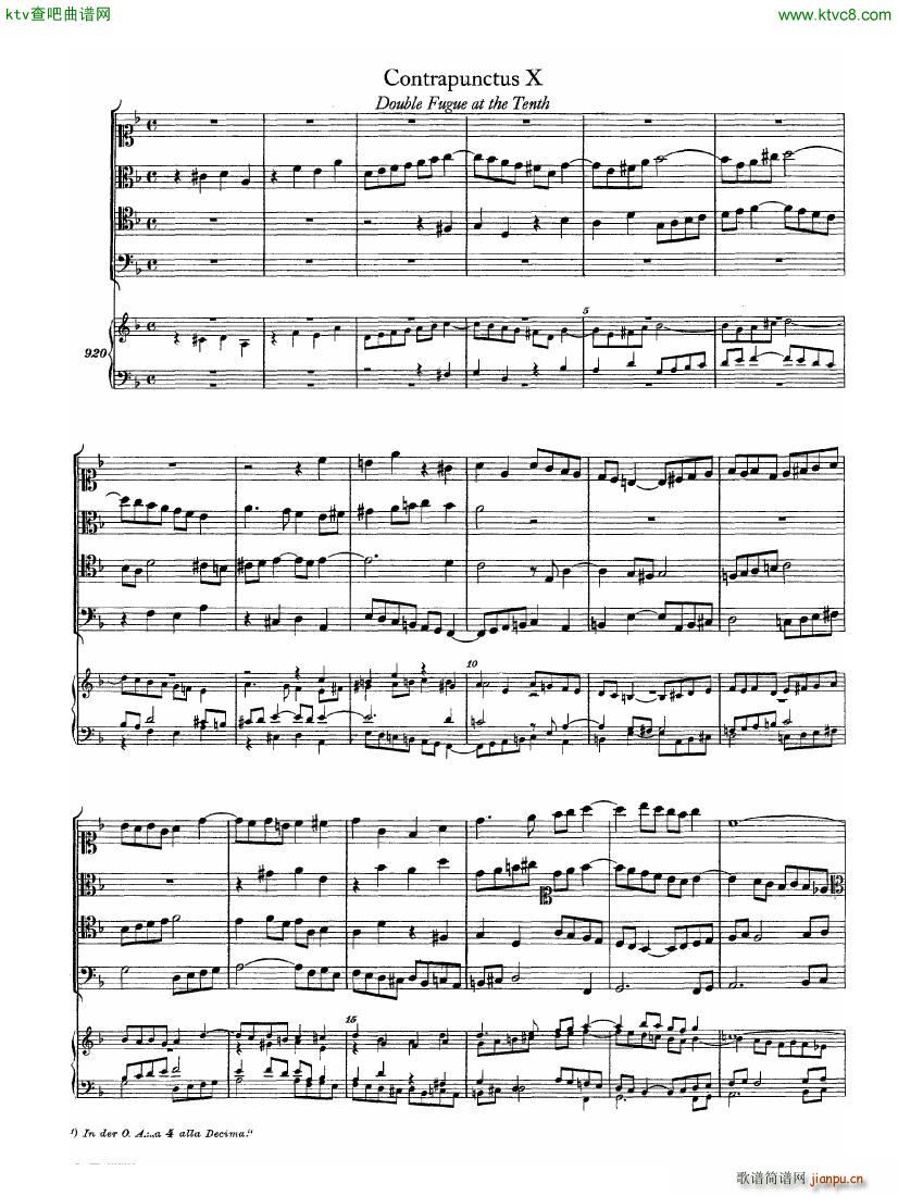 Bach JS BWV 1080 Kunst der Fuge part 1 (V)13