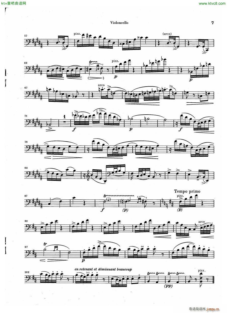 Debussy Piano Trio in G parts(V)15