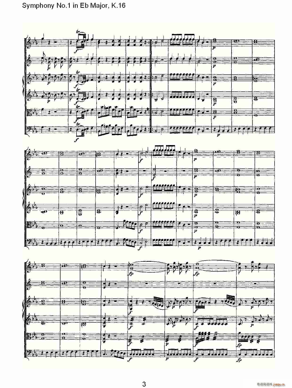 Symphony No.1 in Eb MajorK.16(ʮּ)3