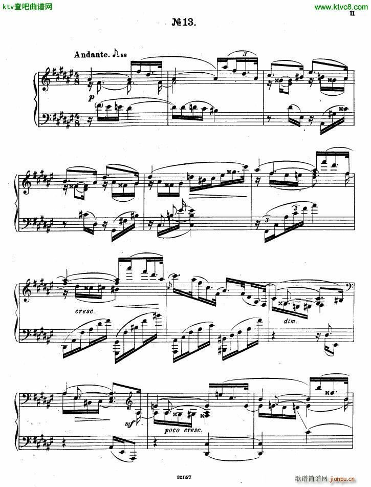 Gliere 25 Preludes op30 Book3(V)9