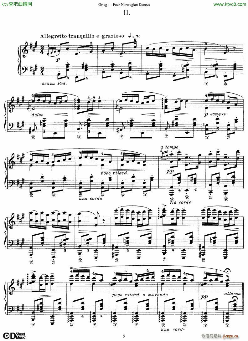 Grieg Four Norwegian Dances(V)9