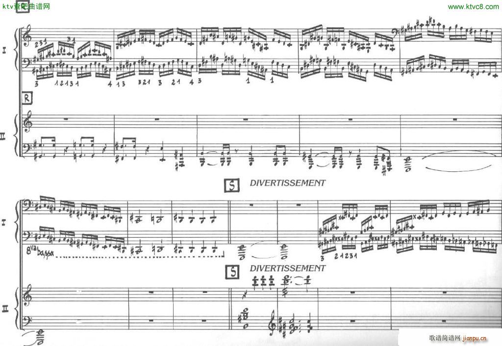 Bolling Sonata for Two Pianist no 2 Part1 1(V)16