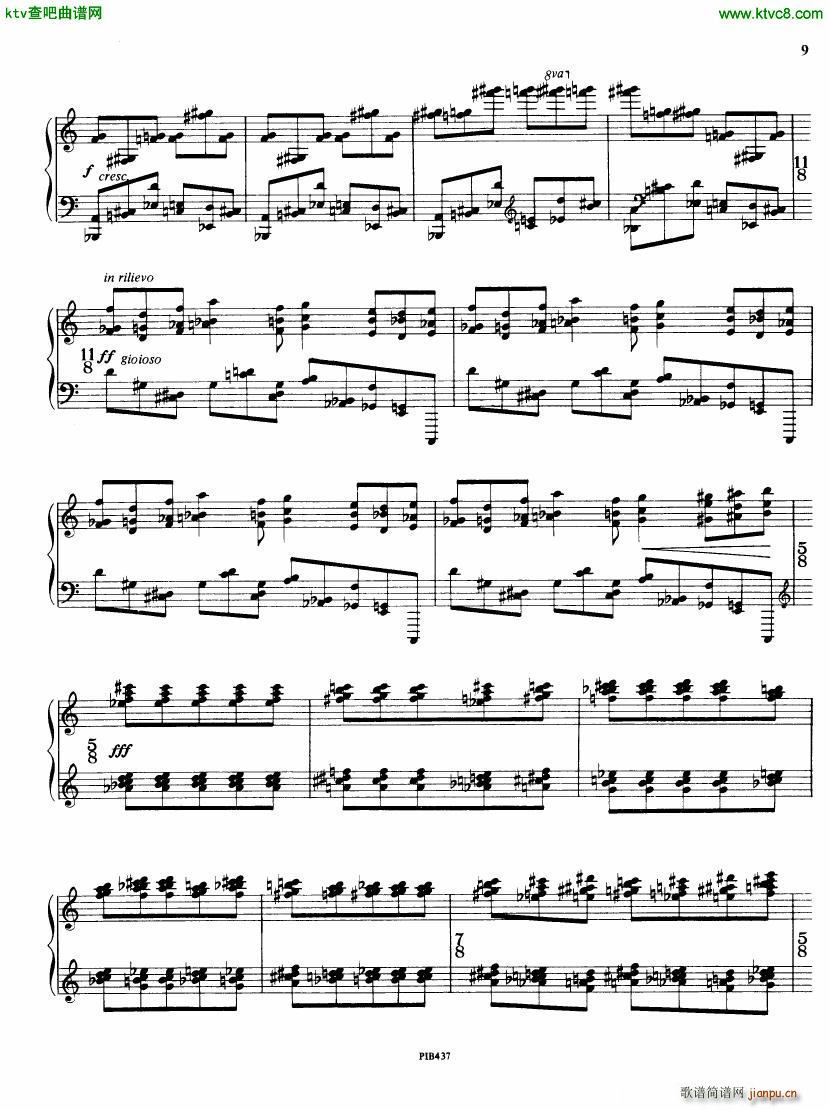 Ginastera op 53 Sonata No 2(V)9