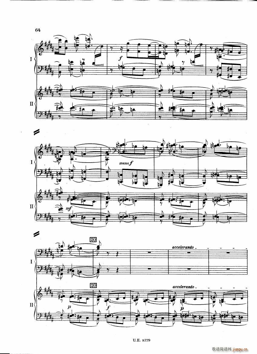 Bartok SZ 83 Piano Concerto 1 2p reduct (V)21