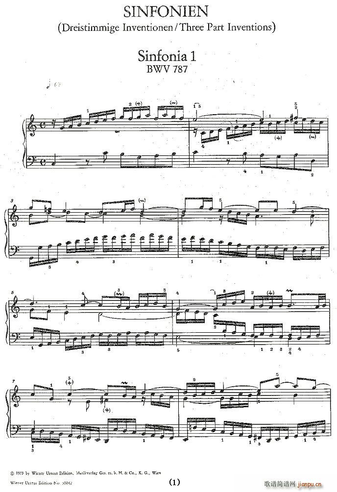 Sinfonia 1 BWV-787(ʮּ)1
