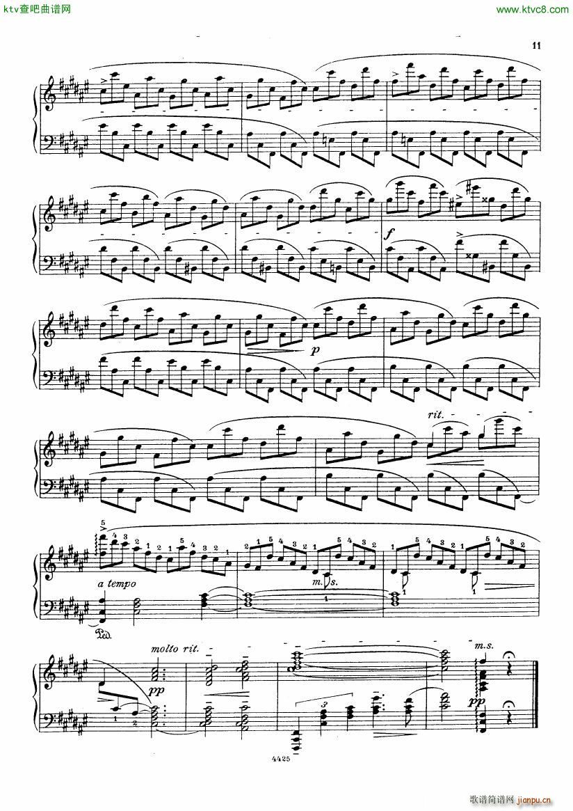 Bortkiewicz 10 Preludes Op 33(V)11