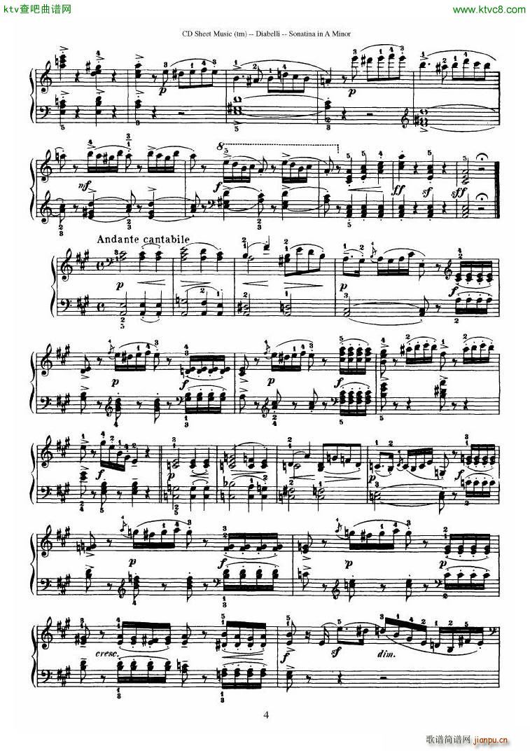 Diabelli Sonatinas Op 168 No 1 7 34P(V)32