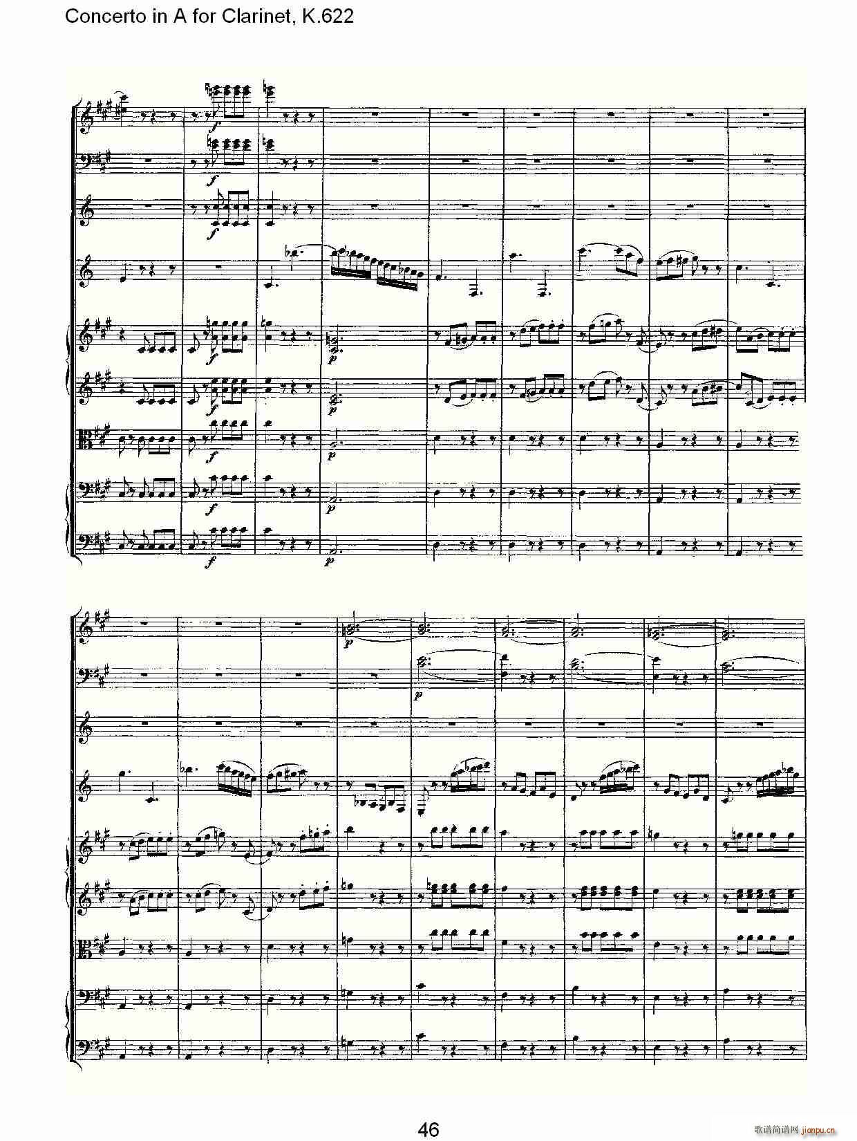 Concerto in A for Clarinet, K.622(λɹV)16