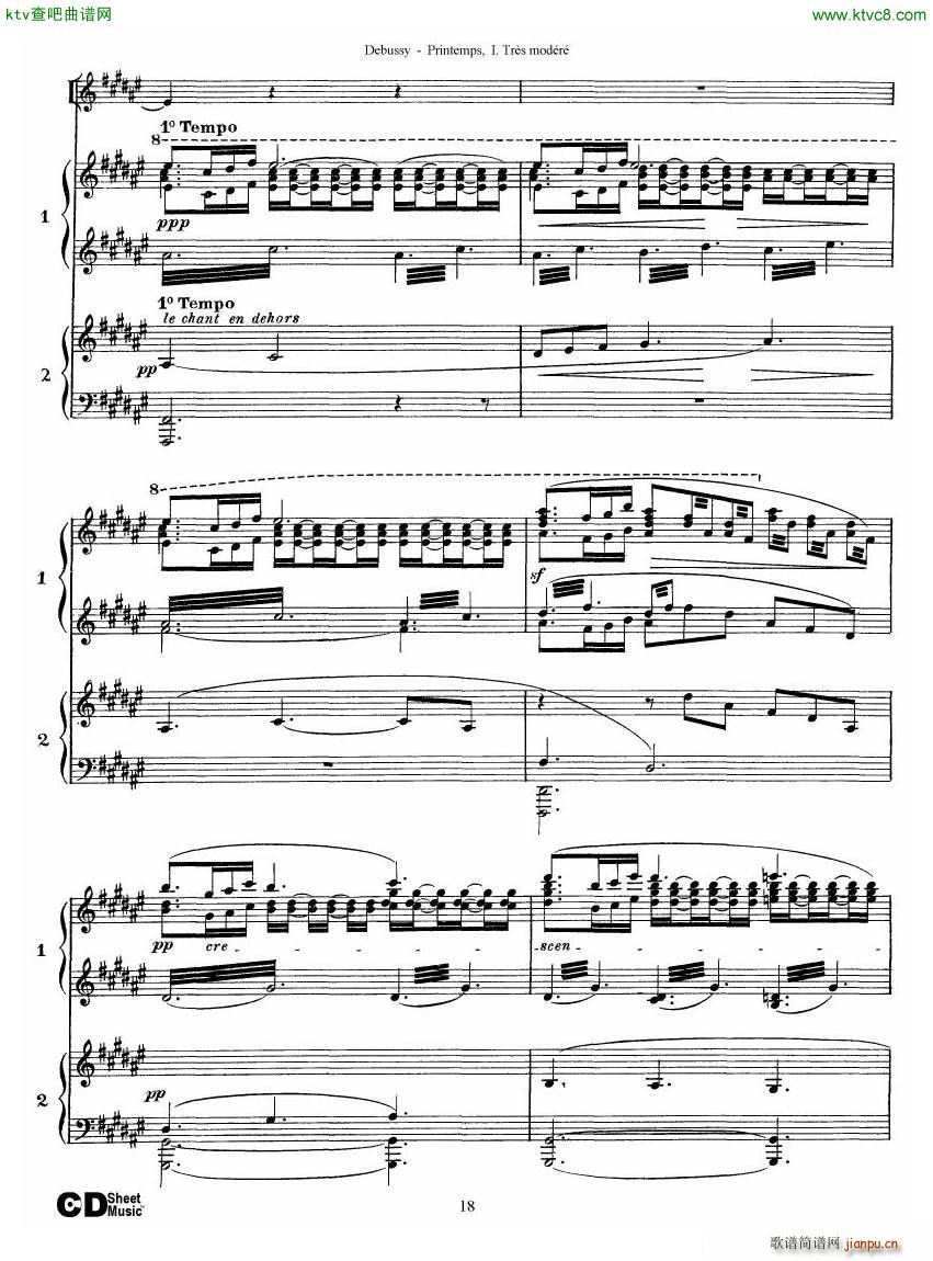 Debussy Printemps I(V)18