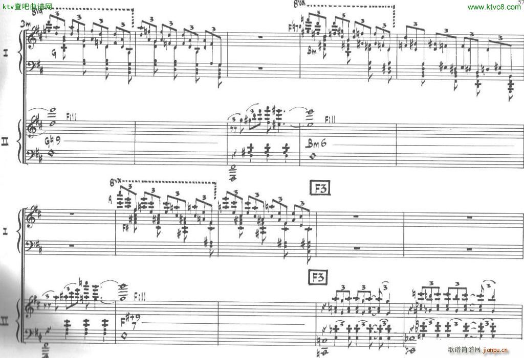 Bolling Sonata for Two Pianist no 2 Part3(V)10