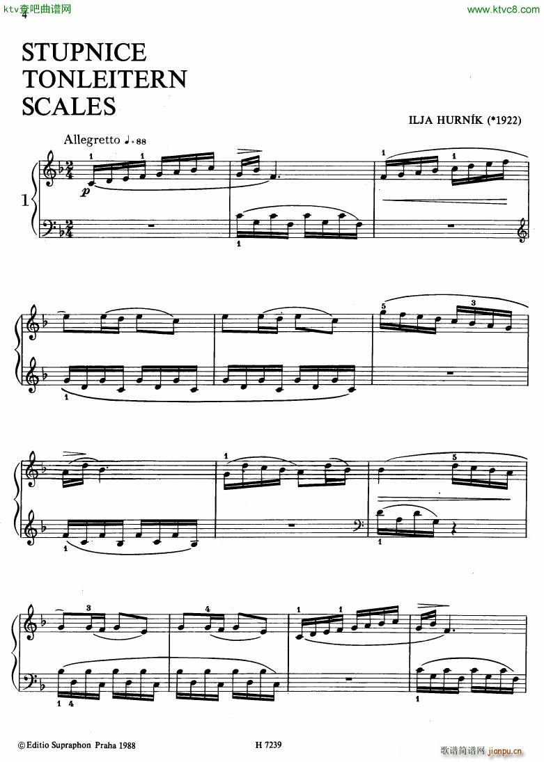Hurnik piano etudes(V)1
