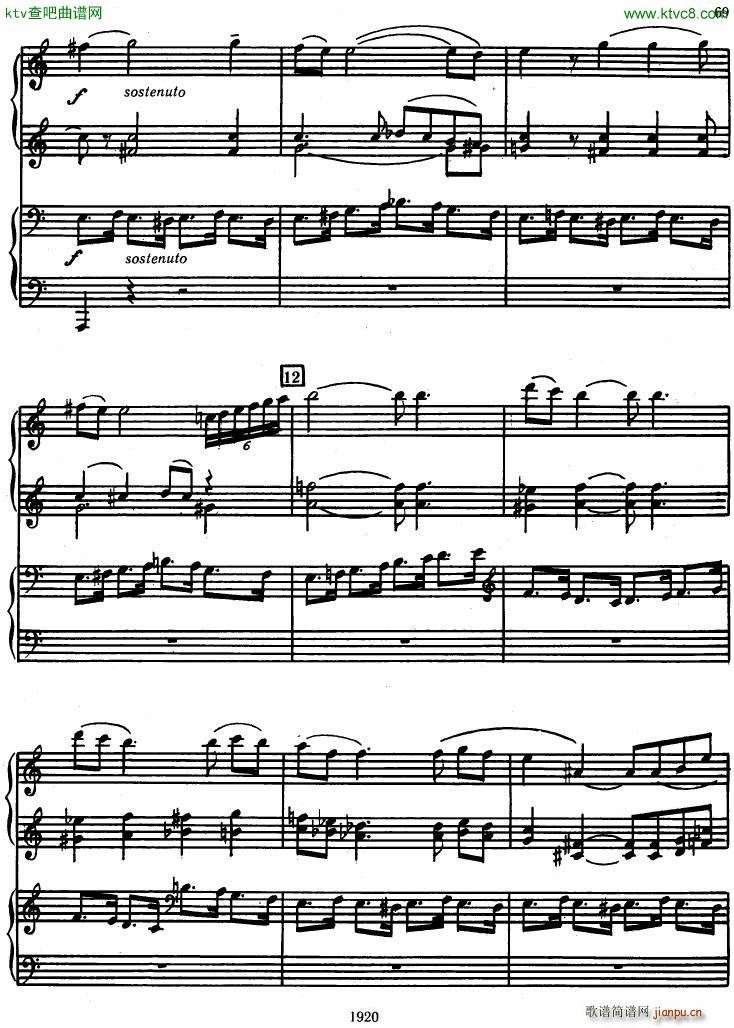Honegger Symphony No 3 Liturgicheskaya 2 pianos (V)7