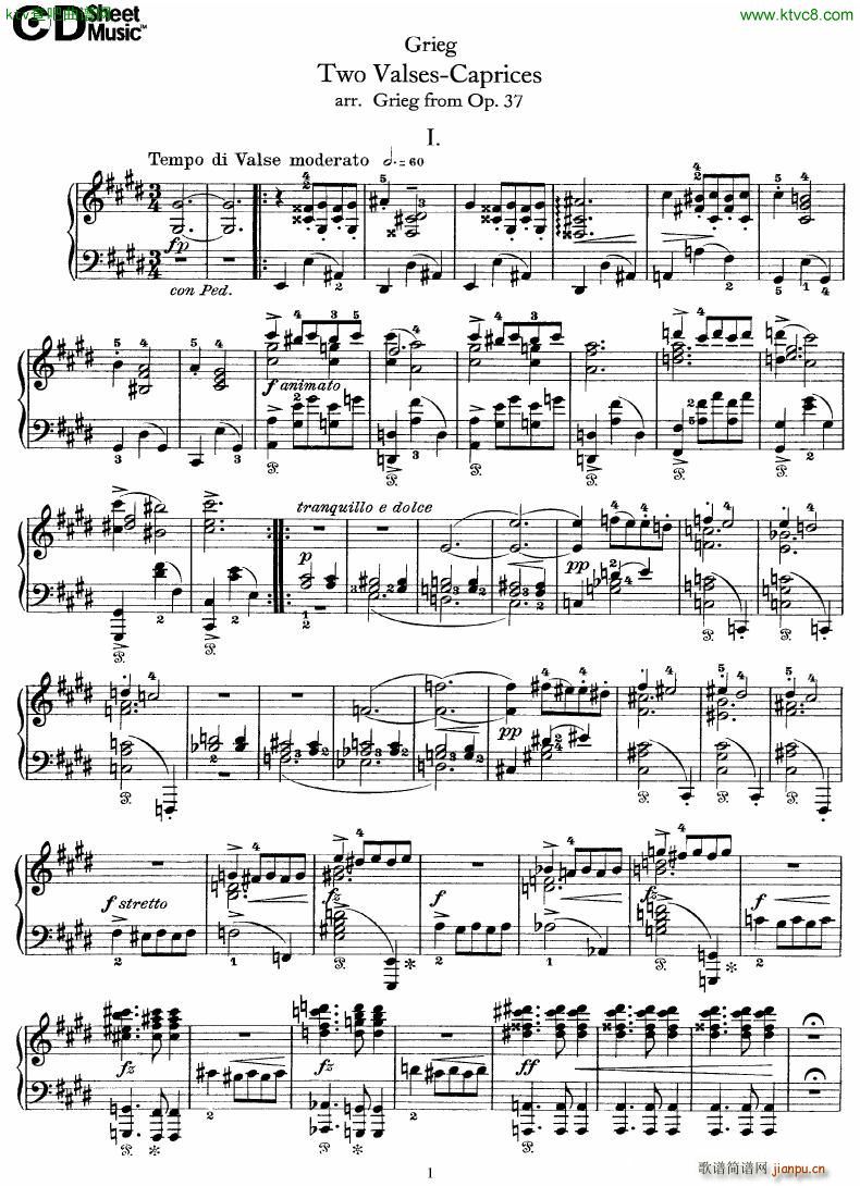 Grieg Two Valses Caprices(V)1