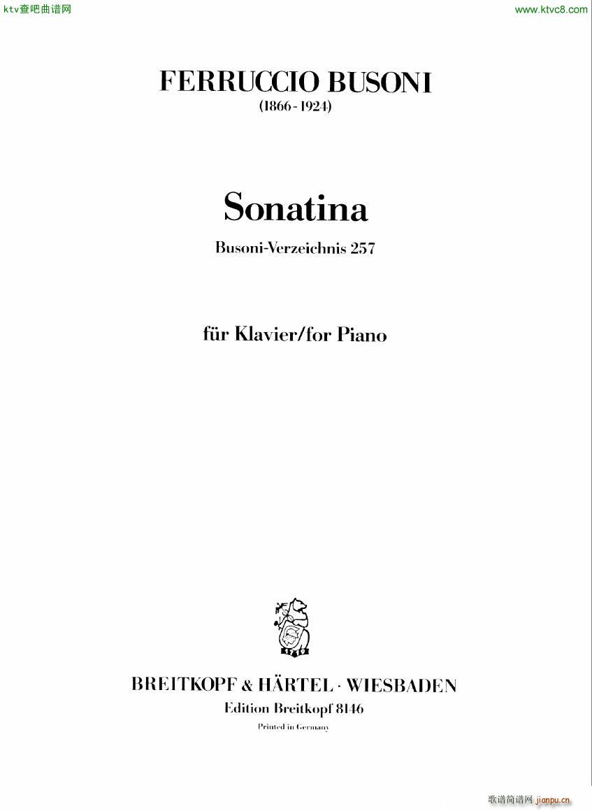 Busoni Sonatina a Moll(V)1