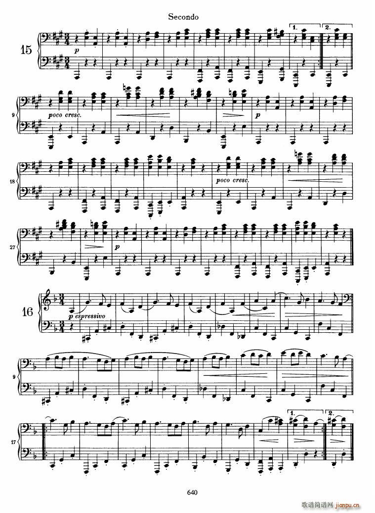 Brahms op 39 Waltzes(V)22