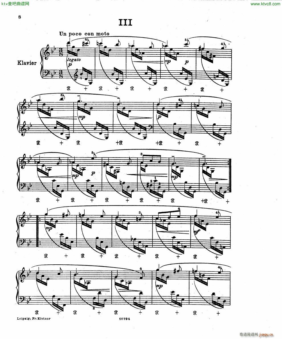 Fuchs Robert Improvisation pour clavier op 11(V)6