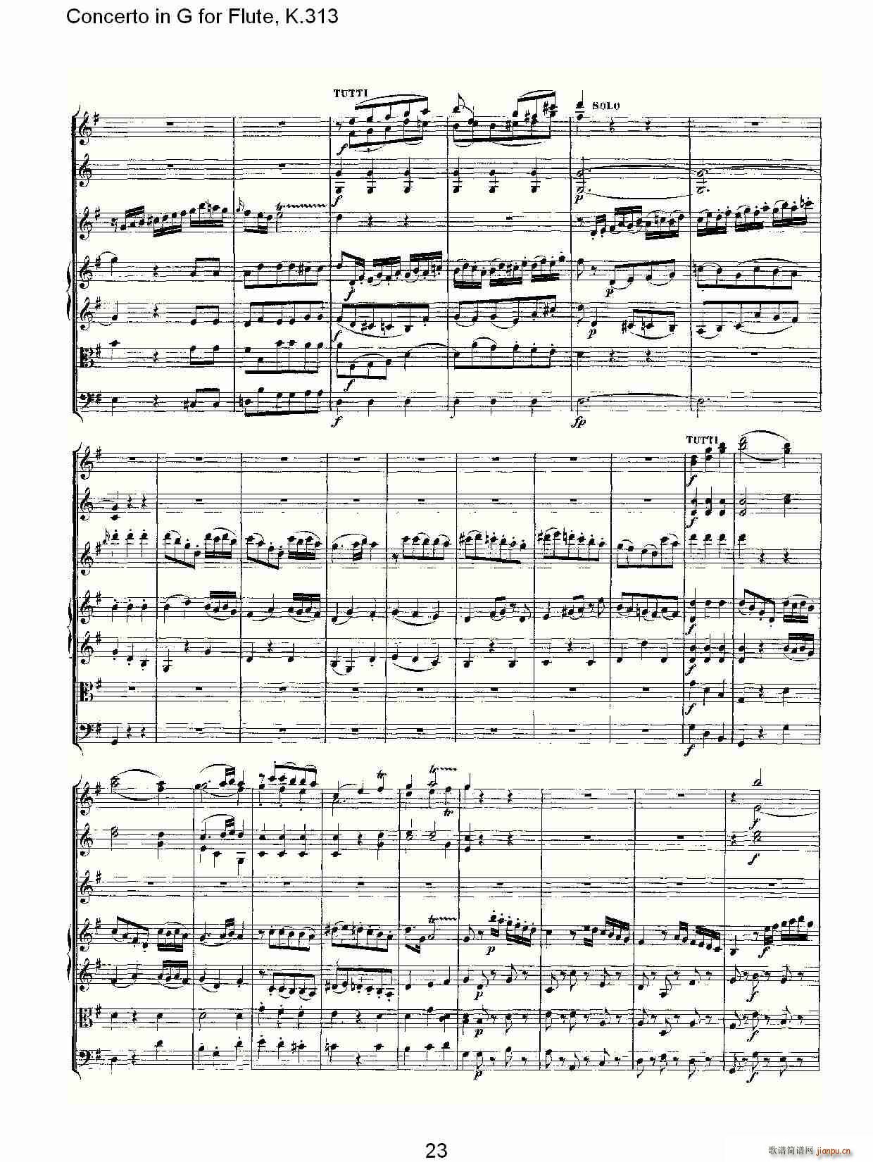 Concerto in G for Flute, K.313(ѺV)24