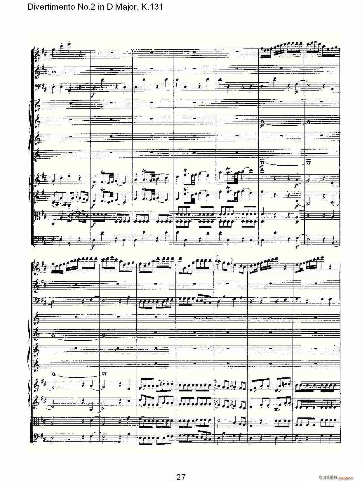 Divertimento No.2 in D Major, K.131(ʮּ)28