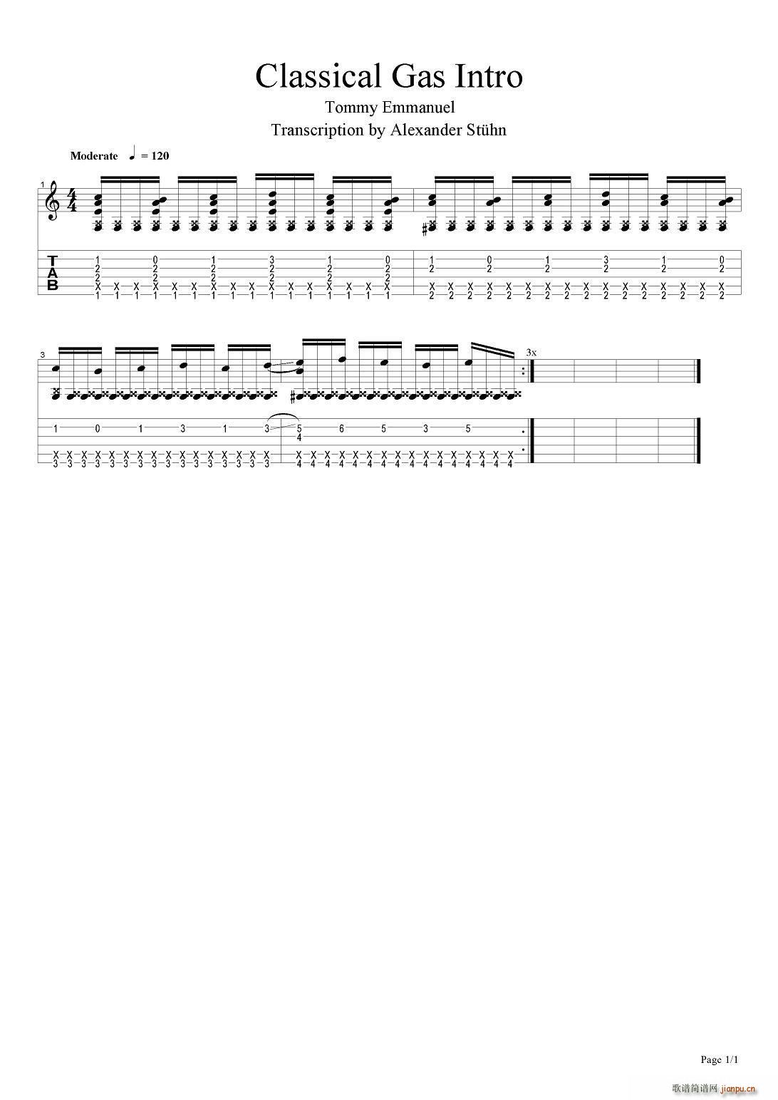tommy emmanuel classical gas intro ָ(V)1